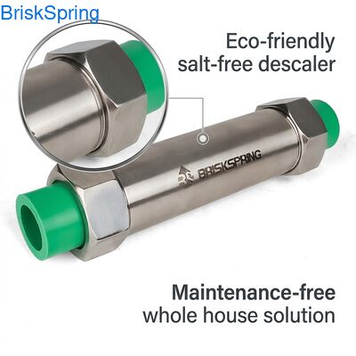 Sistema ecológico descalcificador de agua sin sal con capacidad de 10,000 galones y descalcificador sin mantenimiento para toda la casa