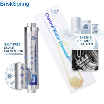 Sistema de descalentador de agua sin sal: Detenga la escala de agua dura, extienda la vida útil del aparato y mejore la eficiencia del agua (no se necesitan productos químicos)