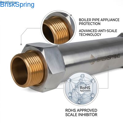 Descalzador de agua Sistema libre de sal, acondicionador de agua anti-escala para calderas, tuberías y aparatos, aprobado por RoHS 0.15MPa