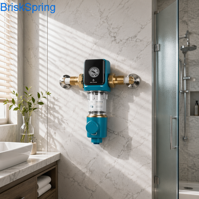 Filtro de sedimentos giratorio resistente reutilizable de 40/300 micrones para filtración de agua para toda la casa