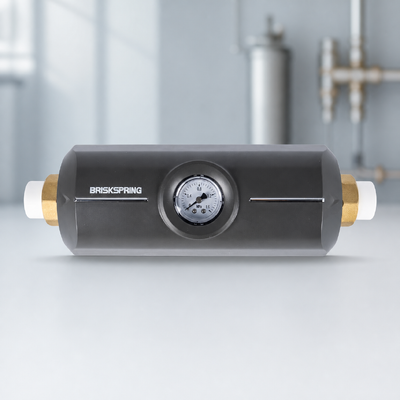 Y1 Descalcificador de Agua Físico para Toda la Casa con Manómetro Integrado para Control de Incrustaciones sin Sal