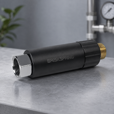 BriskSpring M80-BS MSAP Filtro de agua bioactivo antiescalas con cartucho reemplazable y filtración de precisión de 400 micras