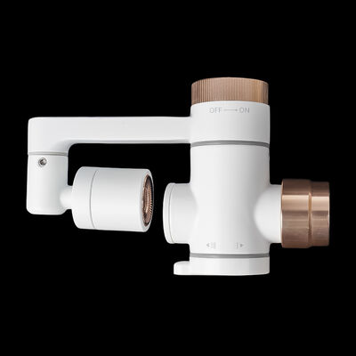 Filtro de grifo BriskSpring JP-002 de oro rosa con micro-nano burbujas, aireador giratorio de 360° y cartucho reemplazable