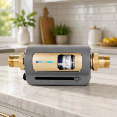 Prefiltro de agua para toda la casa de 40 micrones con caudal alto de 7T/H y diseño autolimpiante