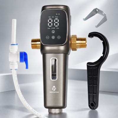 AT-30G-BS Filtro de agua automático para toda la casa con malla SUS316L de 40 micrones y autolimpieza temporizada