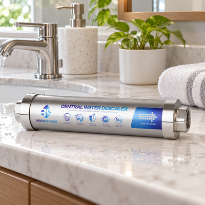 Descalentador de agua para toda la casa sin sal con tecnología de polarización iónica y sistema de tratamiento de aguas duras de 4T/H